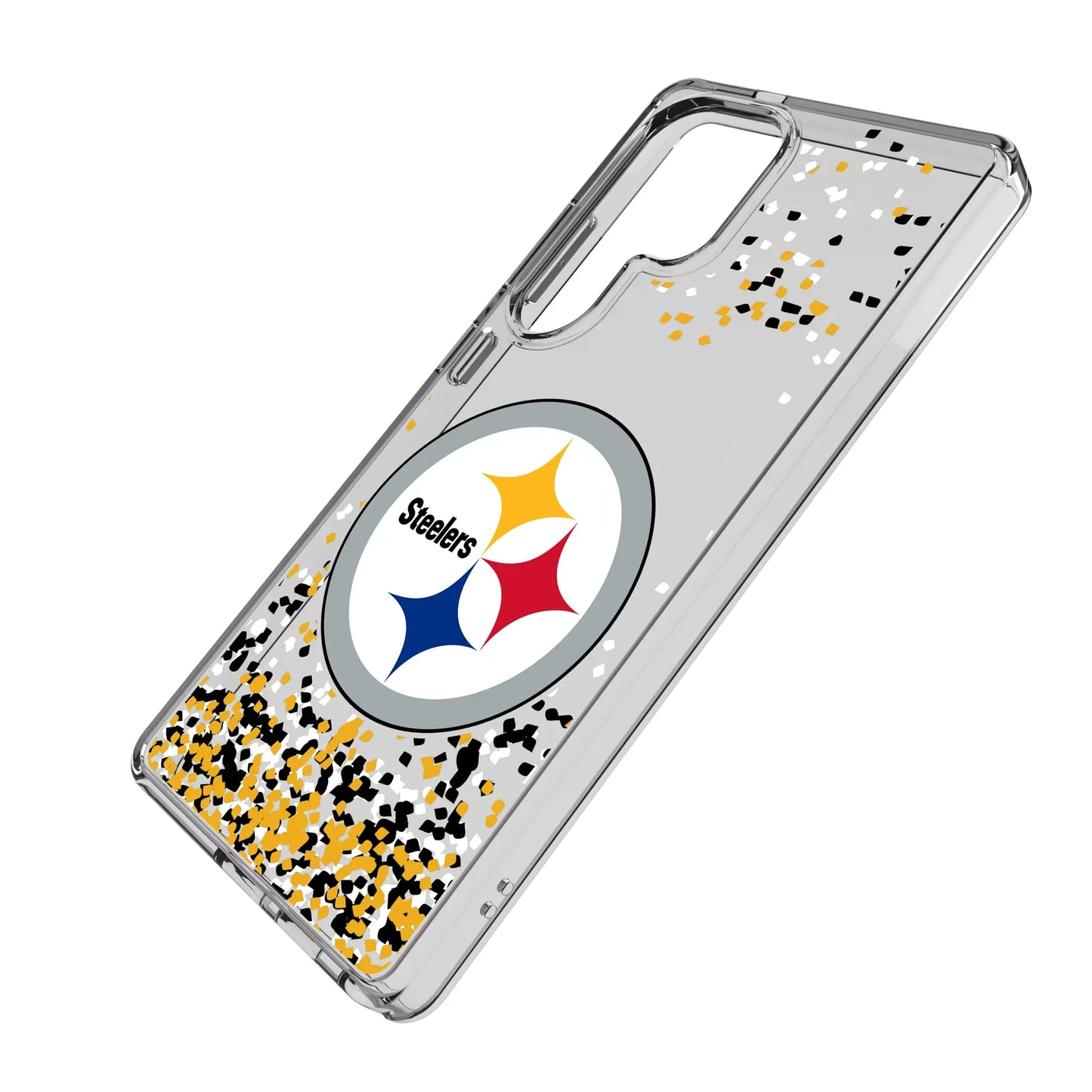 Pittsburgh Steelers Confetti Clear Phone Case for Samsung Galaxy