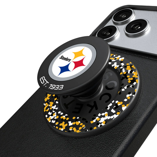Pittsburgh Steelers Confetti PopSockets Magnetic Phone Grip and Stand