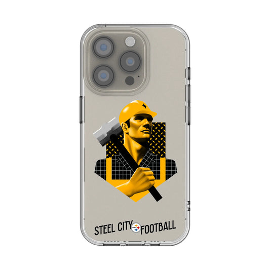 Pittsburgh Steelers Deco Clear Phone Case for Apple iPhone