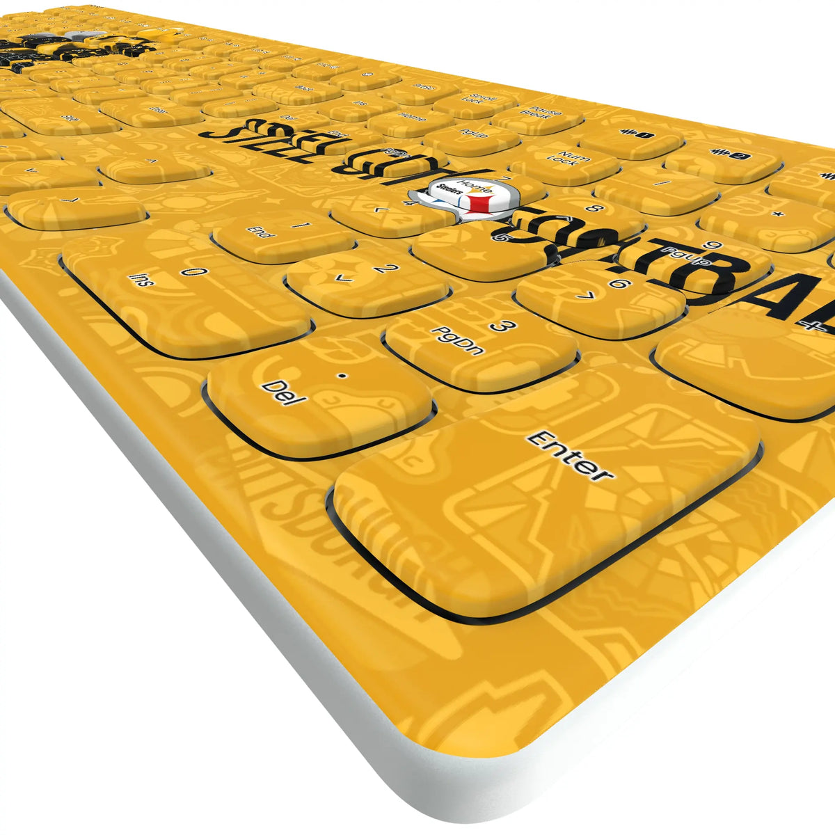 Pittsburgh Steelers Deco Curved Wireless Keyboard