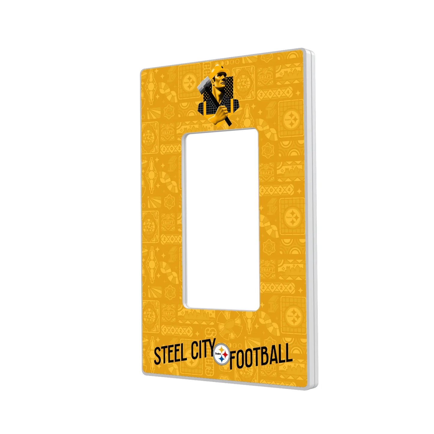 Pittsburgh Steelers Deco Hidden-Screw Light Switch Plate