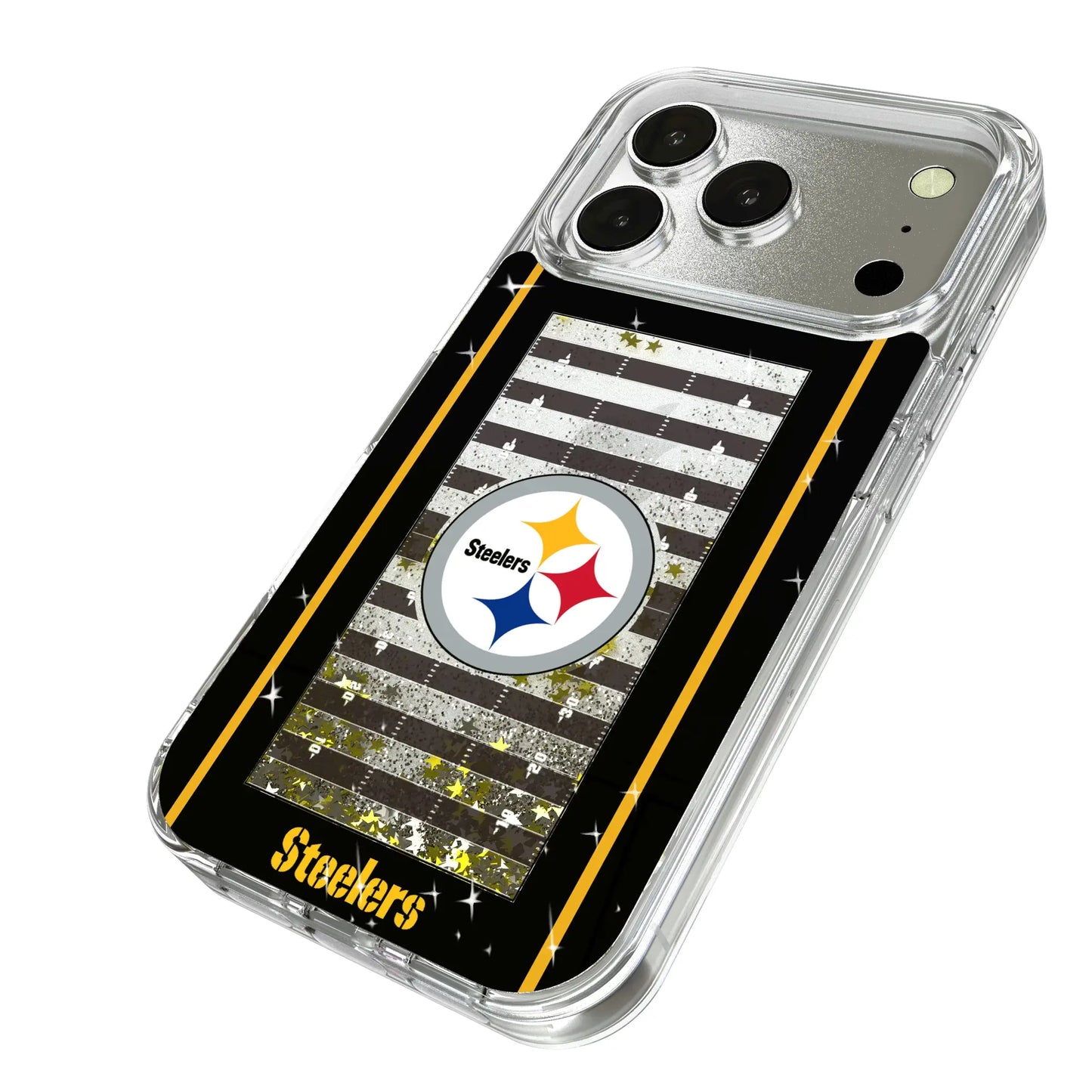Pittsburgh Steelers Field Glitter Phone Case for Apple iPhone