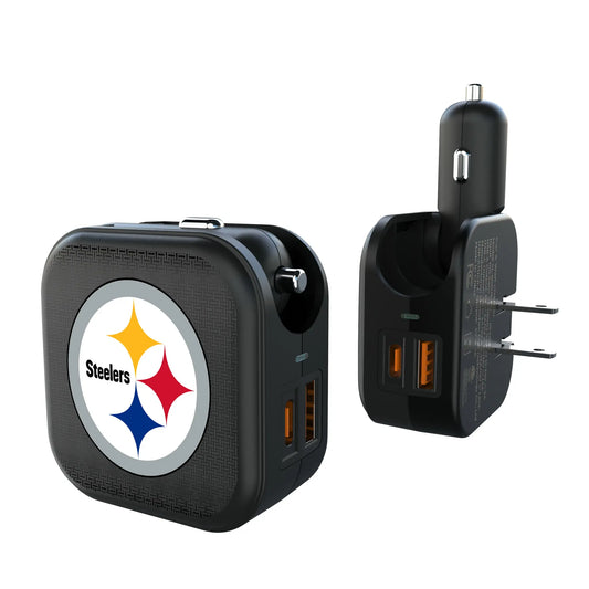 Pittsburgh Steelers Linen 2 in 1 USB A/C Charger