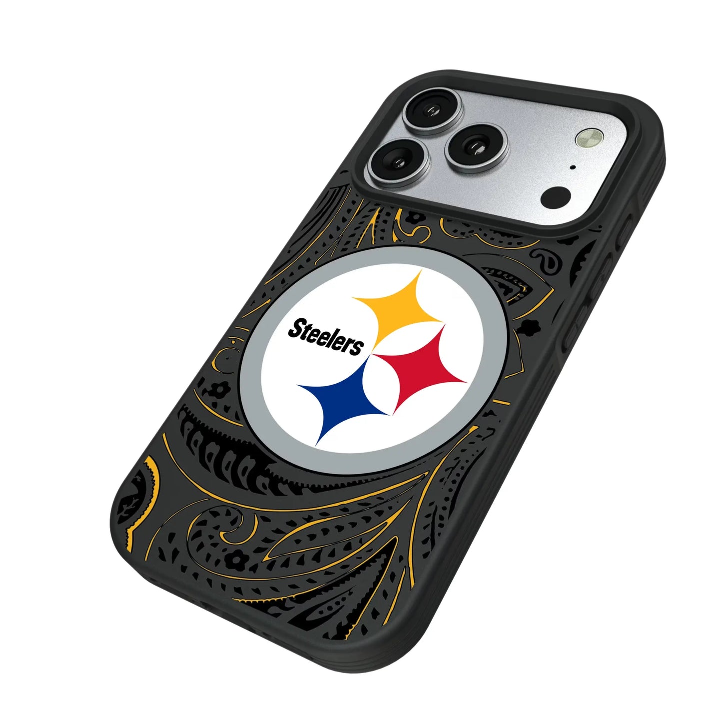 Pittsburgh Steelers Paisley Bump Phone Case for Apple iPhone