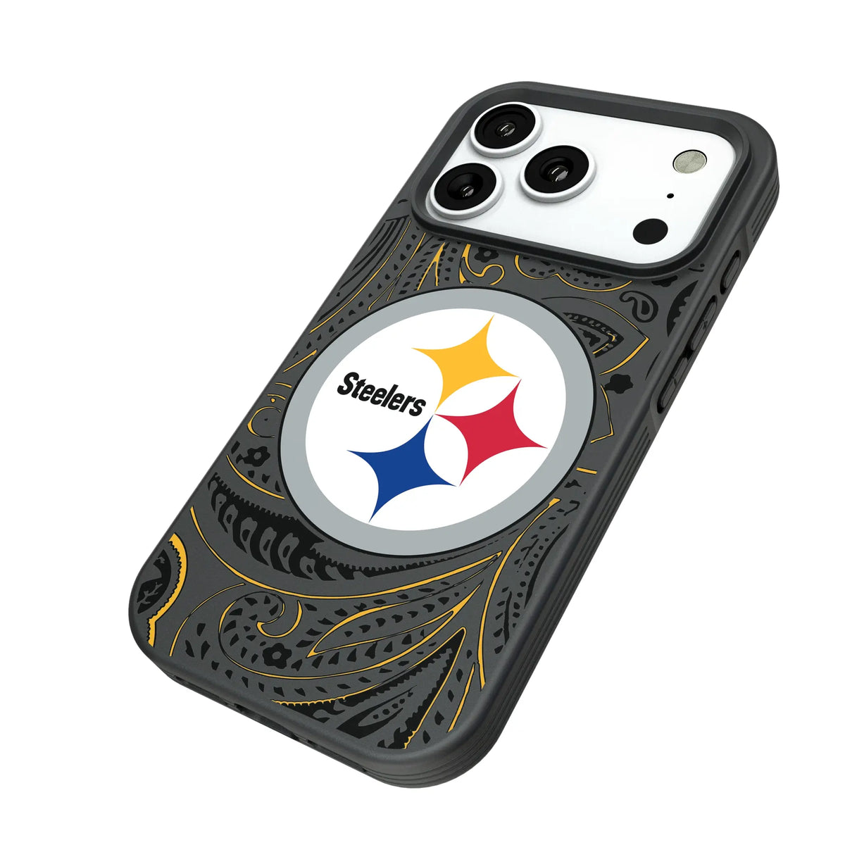 Pittsburgh Steelers Paisley Bump Phone Case for Apple iPhone