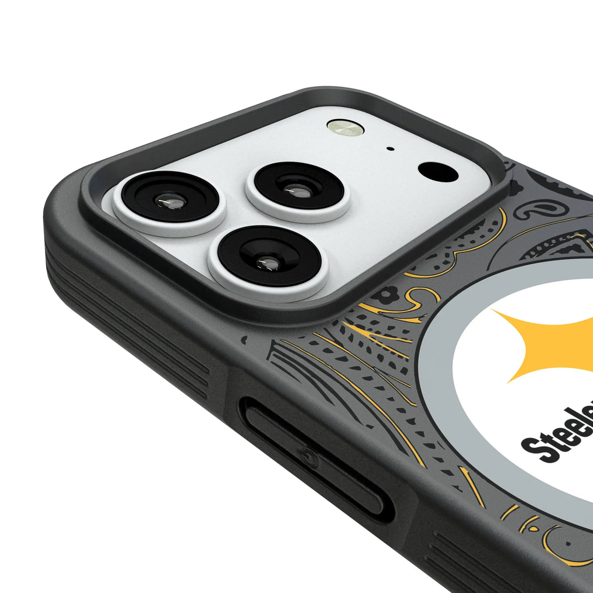 Pittsburgh Steelers Paisley Bump Phone Case for Apple iPhone