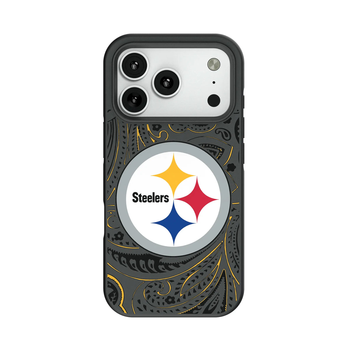 Pittsburgh Steelers Paisley Bump Phone Case for Apple iPhone