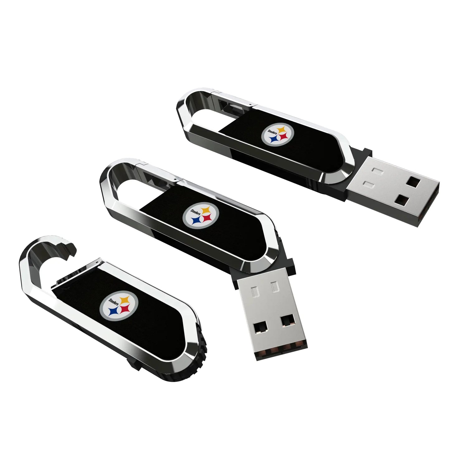 Pittsburgh Steelers Solid USB 64GB Clip Style Flash Drive