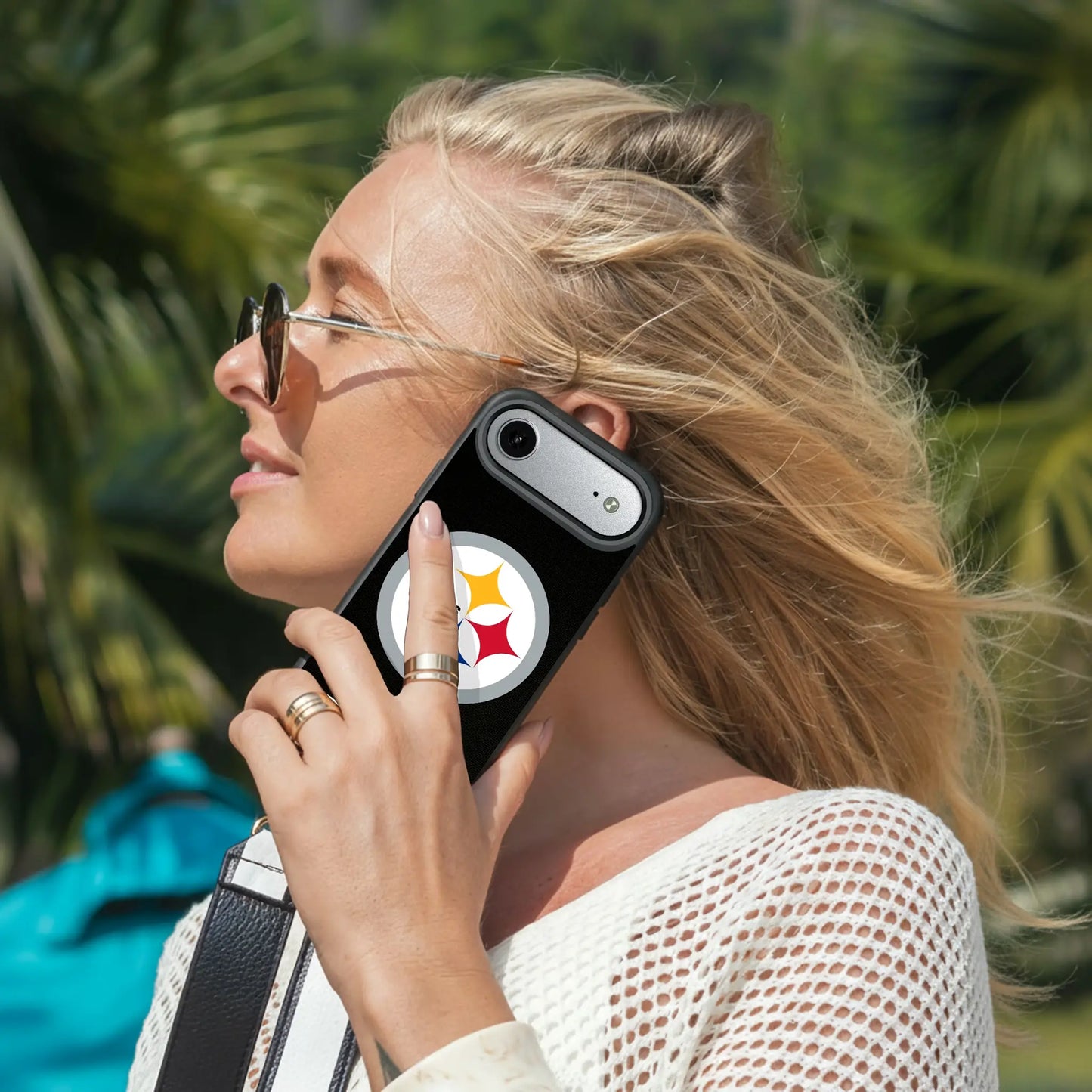 Pittsburgh Steelers Stripe Bump Phone Case for Apple iPhone