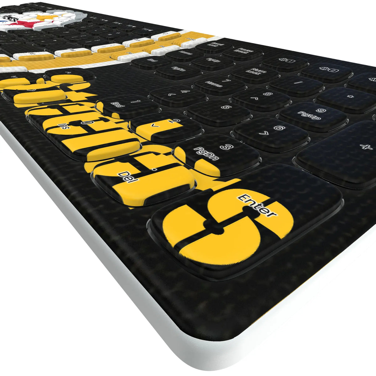 Pittsburgh Steelers Stripe Curved Wireless Keyboard