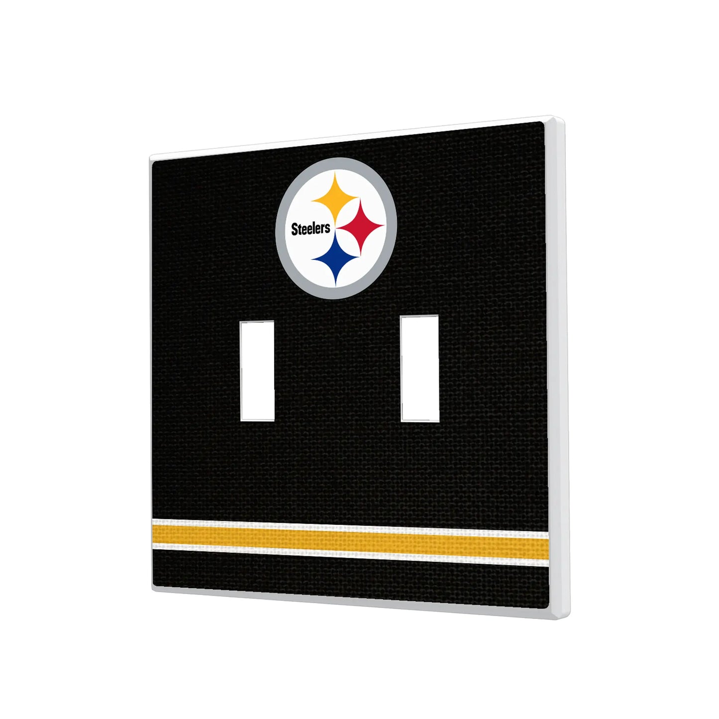 Pittsburgh Steelers Stripe Hidden-Screw Light Switch Plate