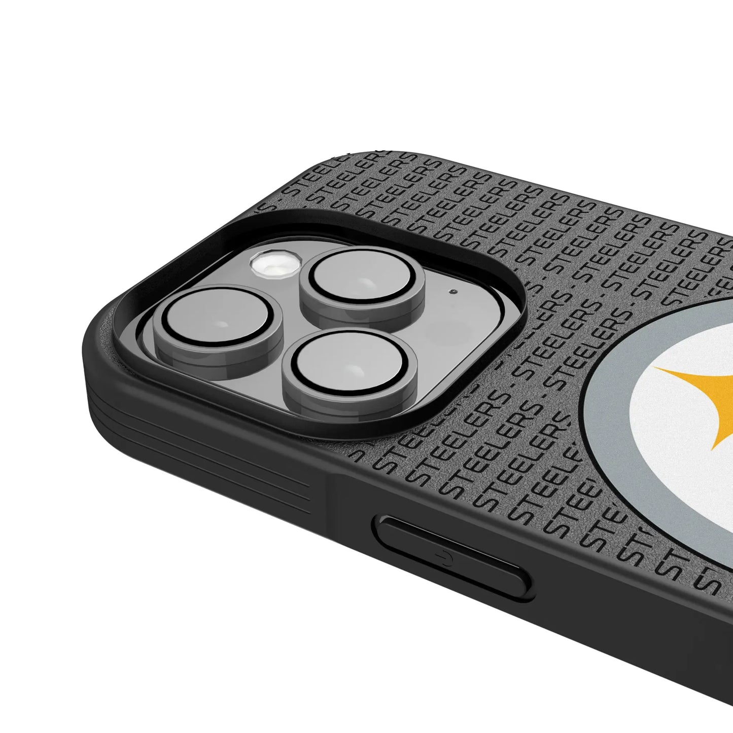 Pittsburgh Steelers Text Backdrop Bump Phone Case for Apple iPhone