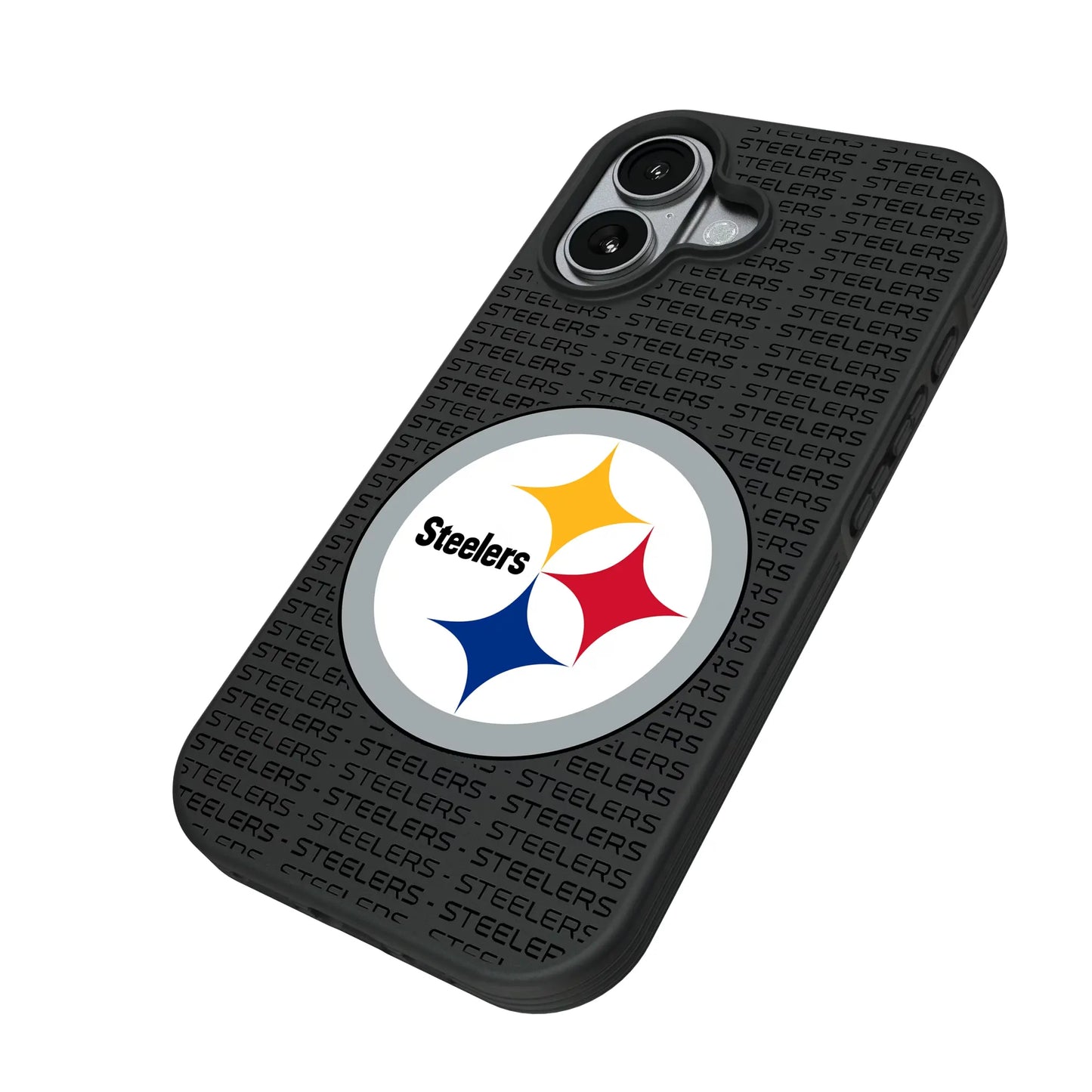 Pittsburgh Steelers Text Backdrop Bump Phone Case for Apple iPhone