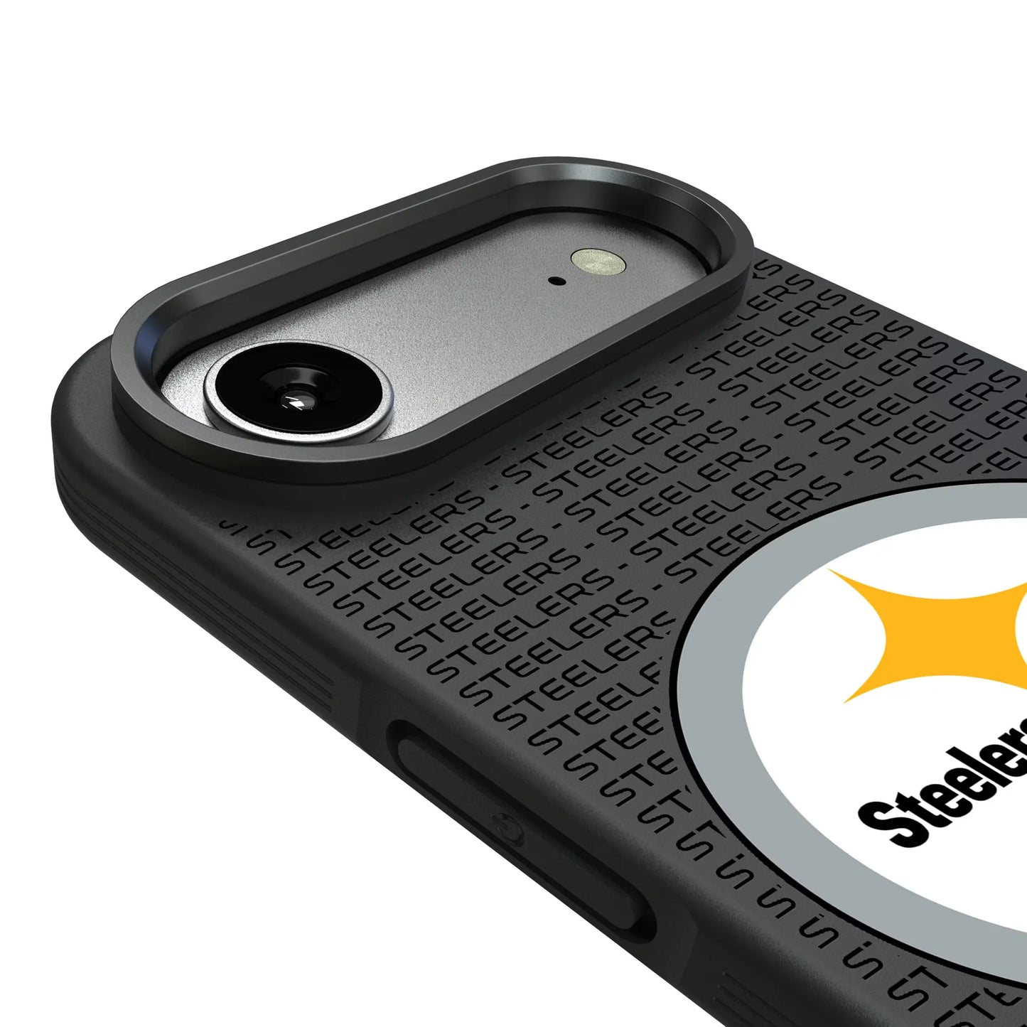Pittsburgh Steelers Text Backdrop Bump Phone Case for Apple iPhone