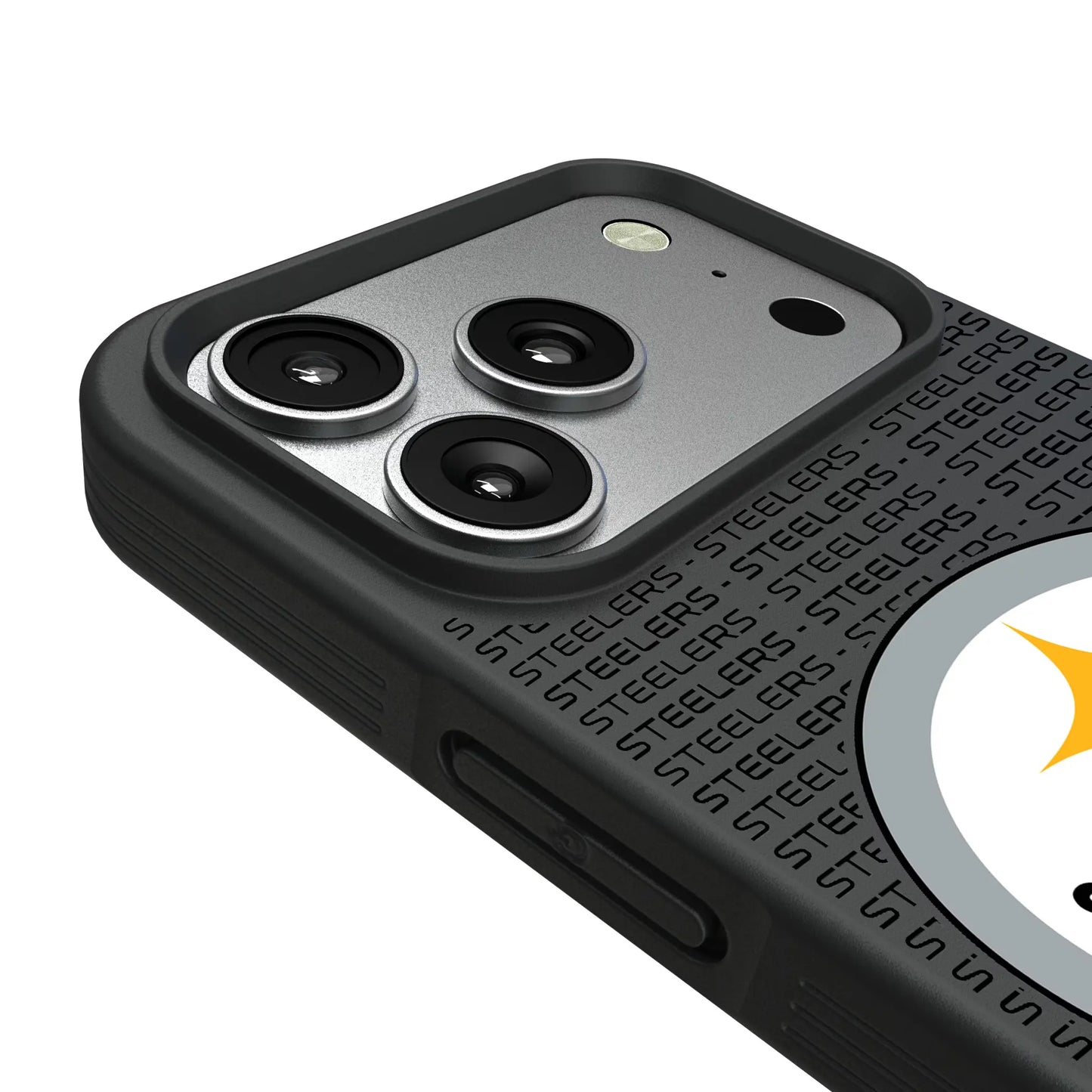 Pittsburgh Steelers Text Backdrop Bump Phone Case for Apple iPhone