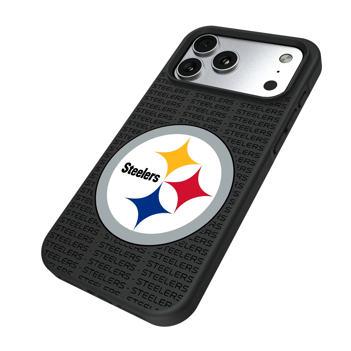 Pittsburgh Steelers Text Backdrop Bump Phone Case for Apple iPhone