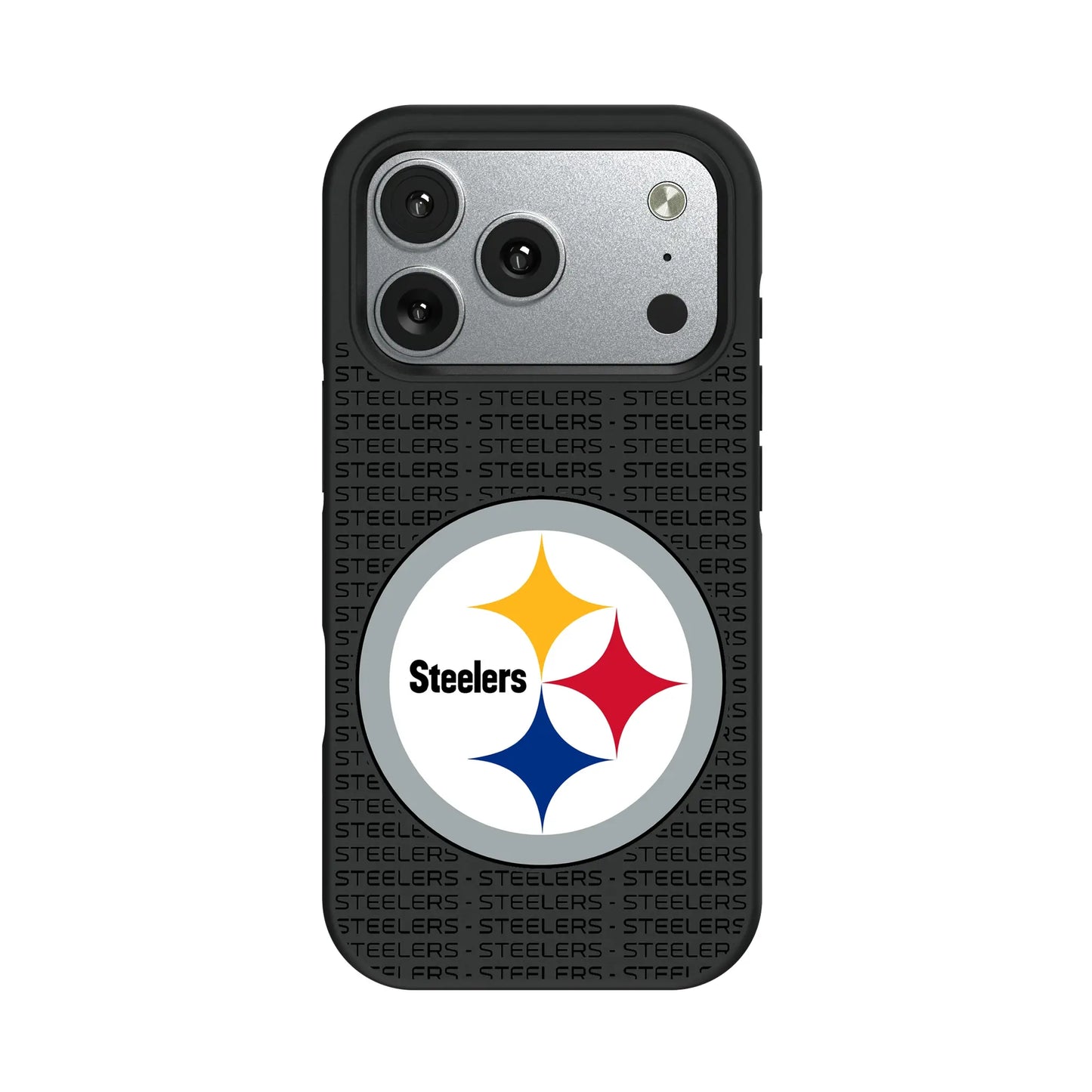 Pittsburgh Steelers Text Backdrop Bump Phone Case for Apple iPhone