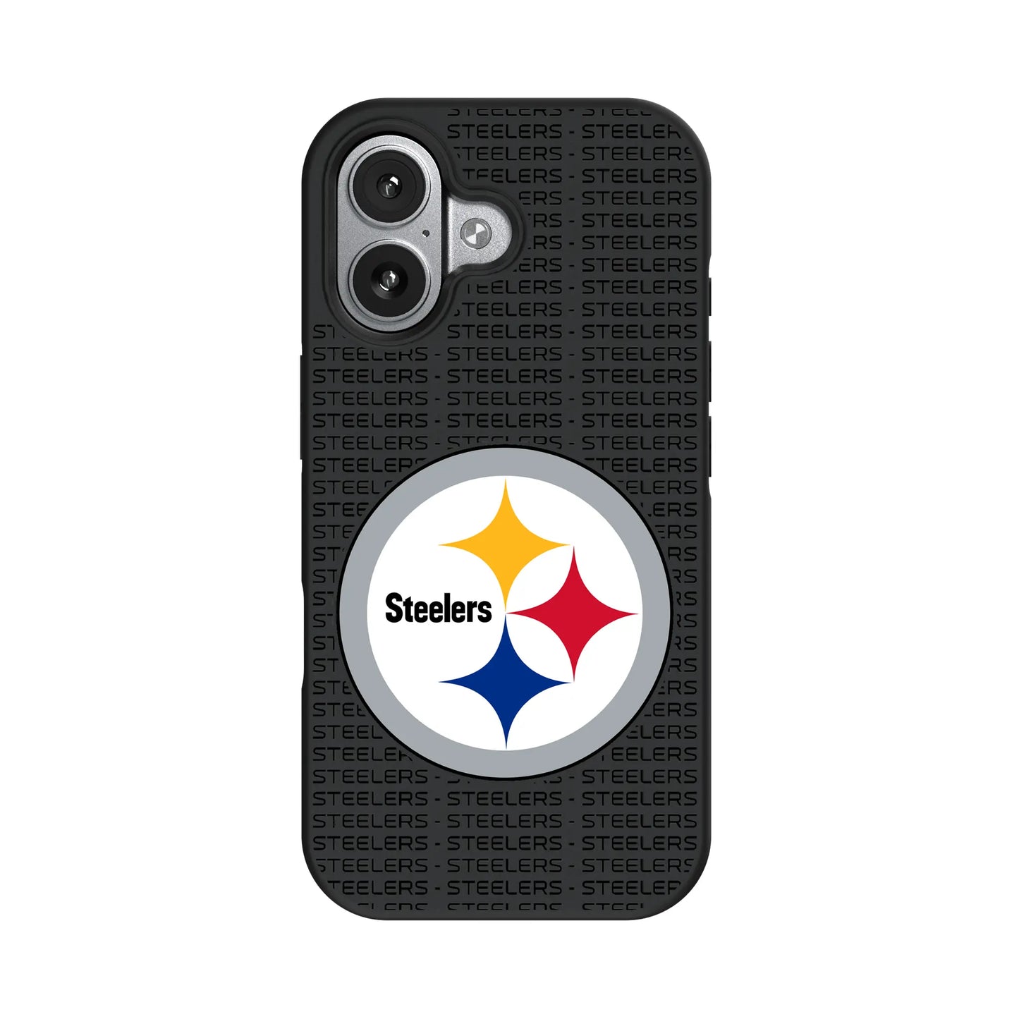 Pittsburgh Steelers Text Backdrop Bump Phone Case for Apple iPhone