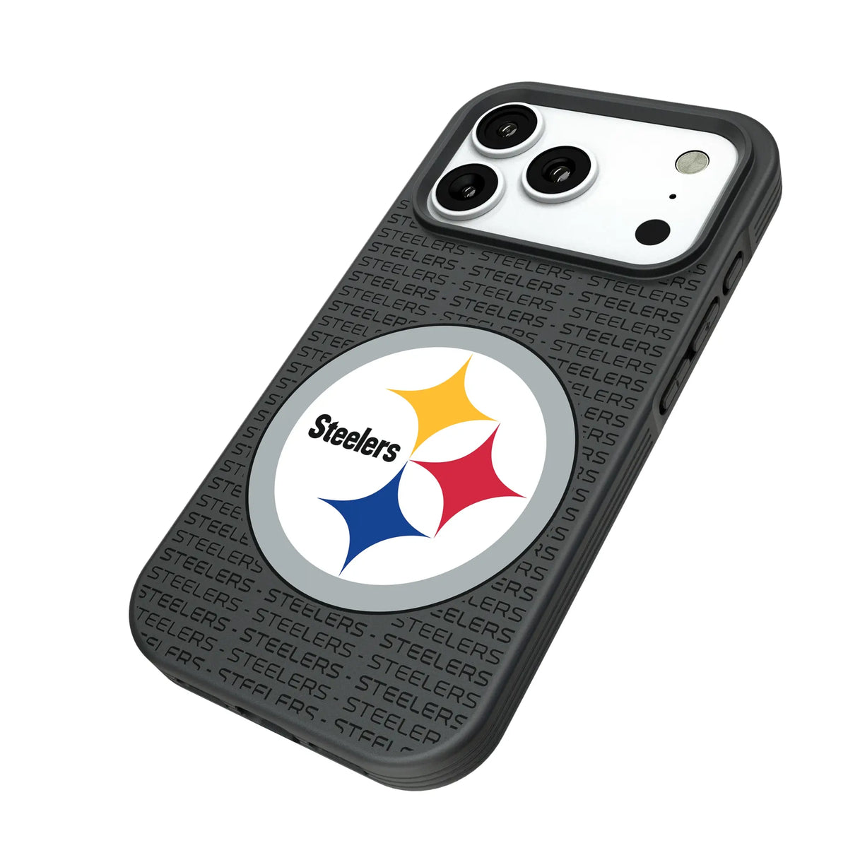 Pittsburgh Steelers Text Backdrop Bump Phone Case for Apple iPhone