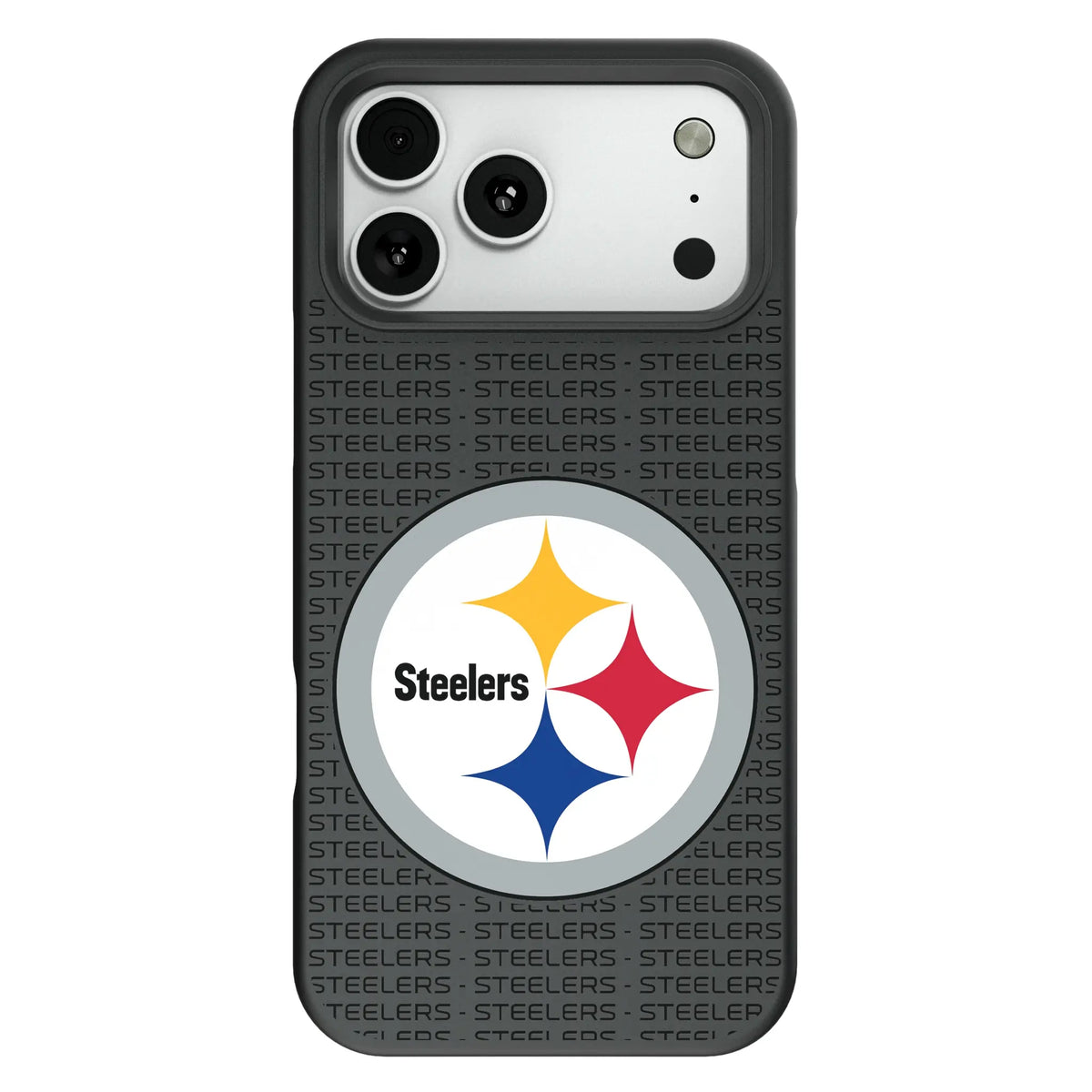Pittsburgh Steelers Text Backdrop Bump Phone Case for Apple iPhone