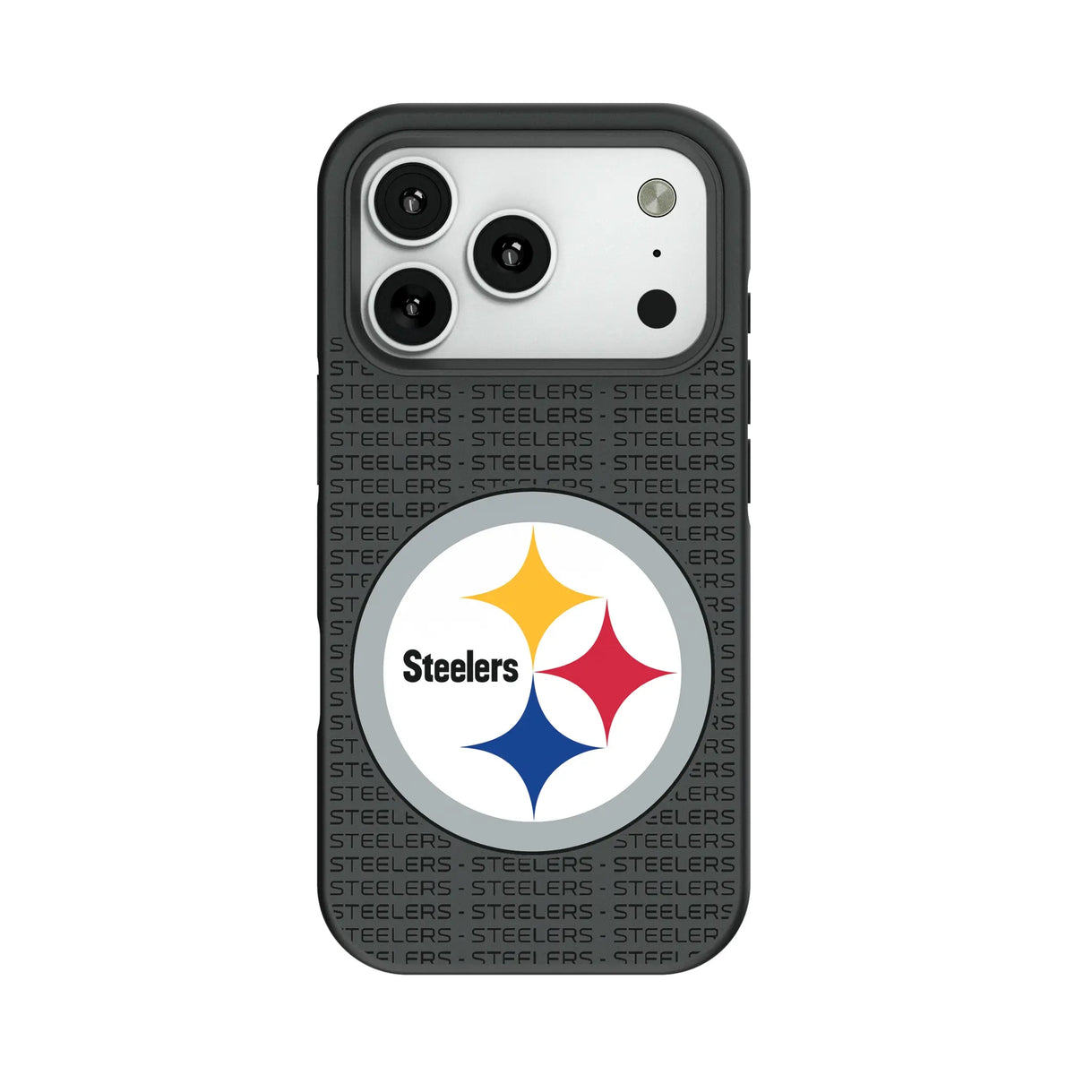 Pittsburgh Steelers Text Backdrop Bump Phone Case for Apple iPhone