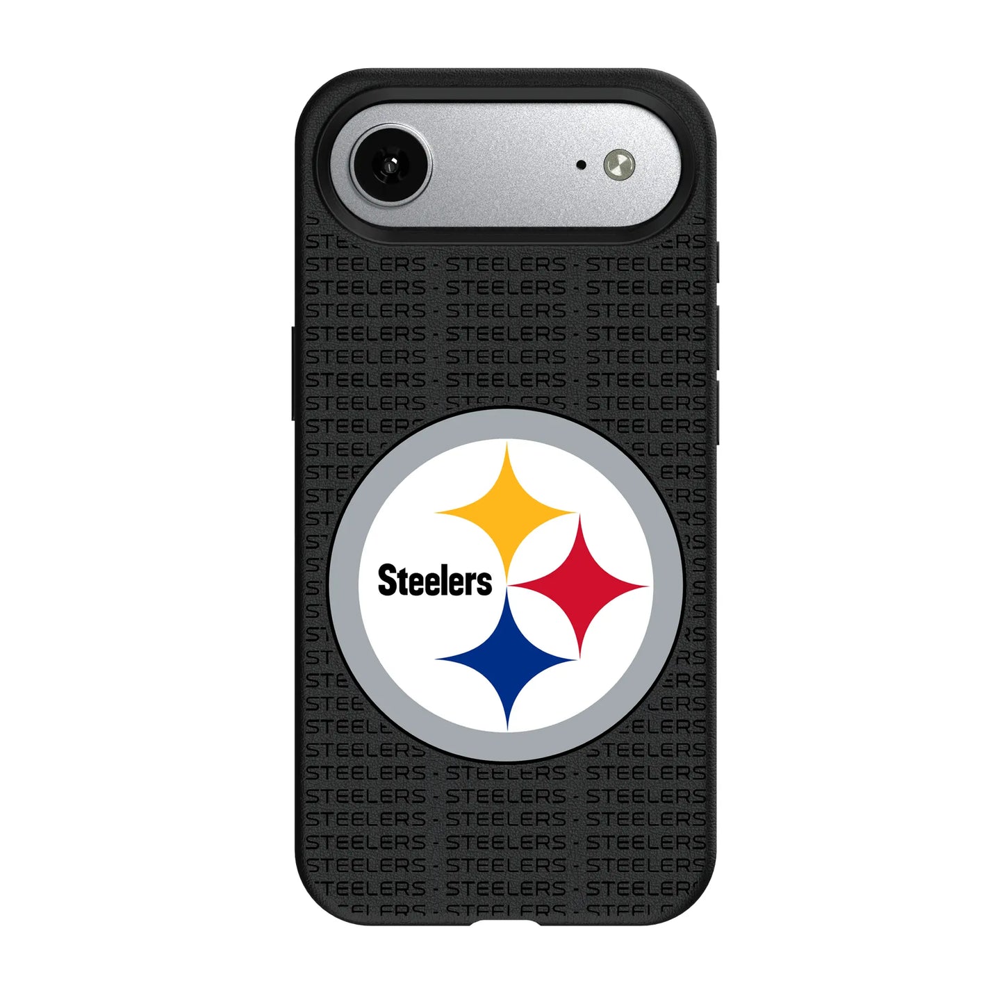 Pittsburgh Steelers Text Backdrop MagSafe Compatible Phone Case for Apple iPhone