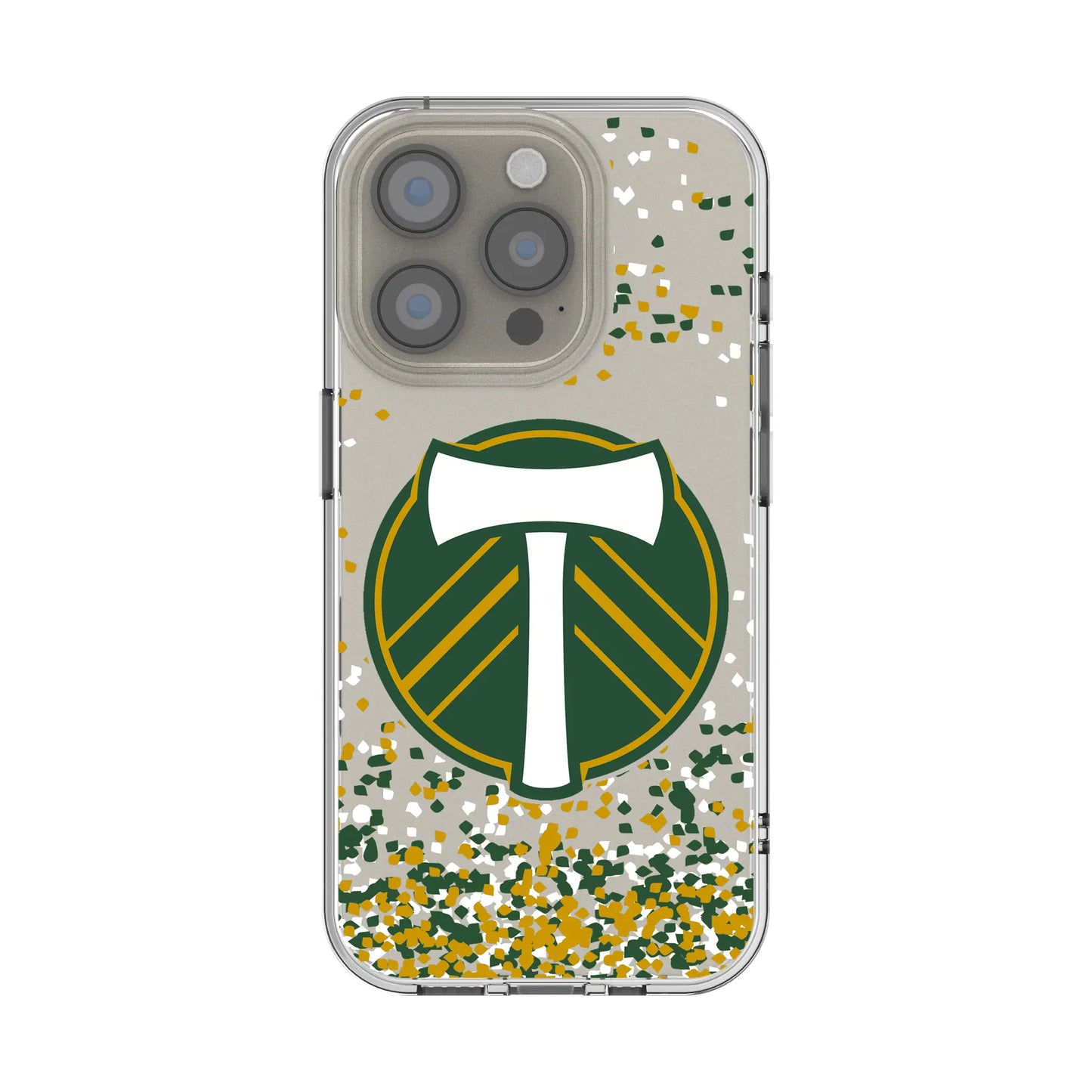 Portland Timbers Confetti Clear Phone Case for Apple iPhone