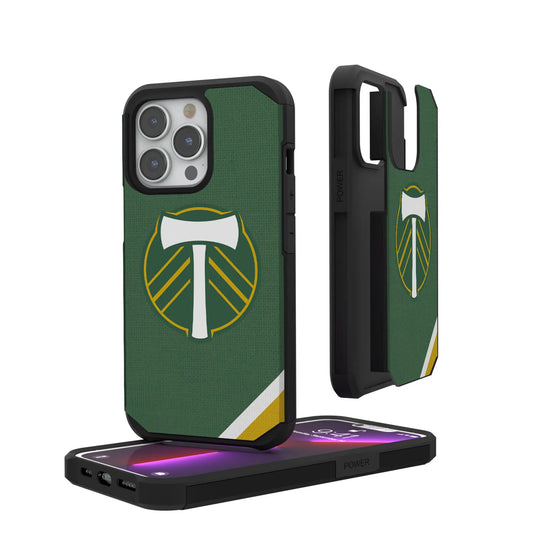 Portland Timbers Diagonal Stripe Rugged Phone Case for Apple iPhone
