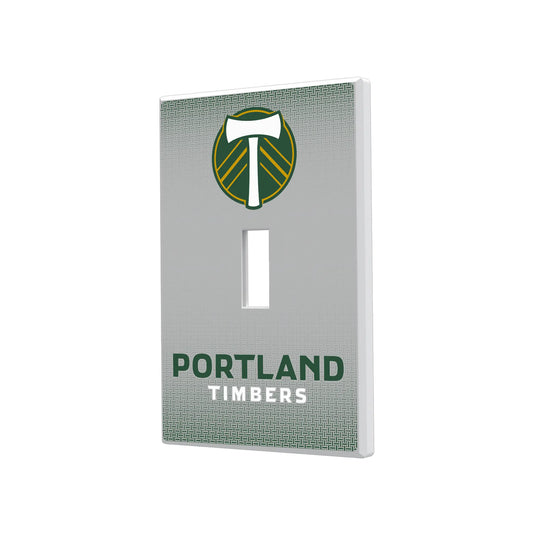 Portland Timbers Linen Hidden-Screw Light Switch Plate