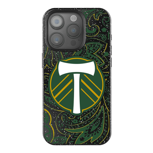Portland Timbers Paisley Black Bling Phone Case for Apple iPhone