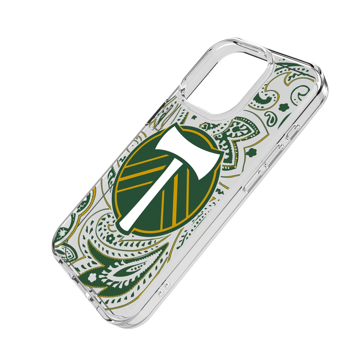 Portland Timbers Paisley Clear Phone Case for Apple iPhone