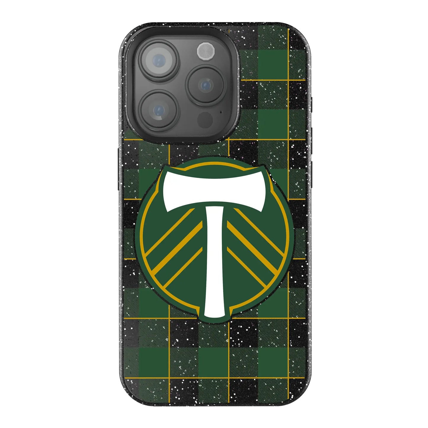 Portland Timbers Plaid Black Bling Phone Case for Apple iPhone