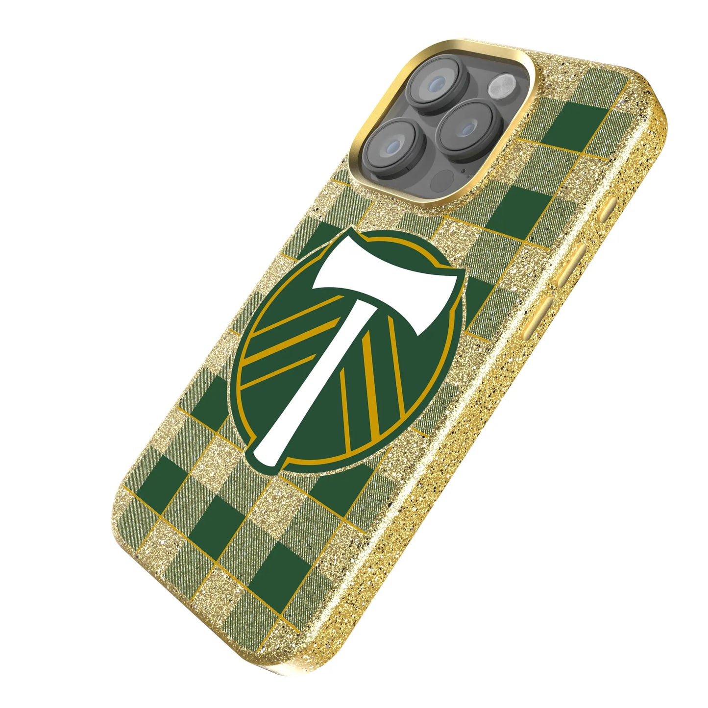 Portland Timbers Plaid Bling Phone Case for Apple iPhone