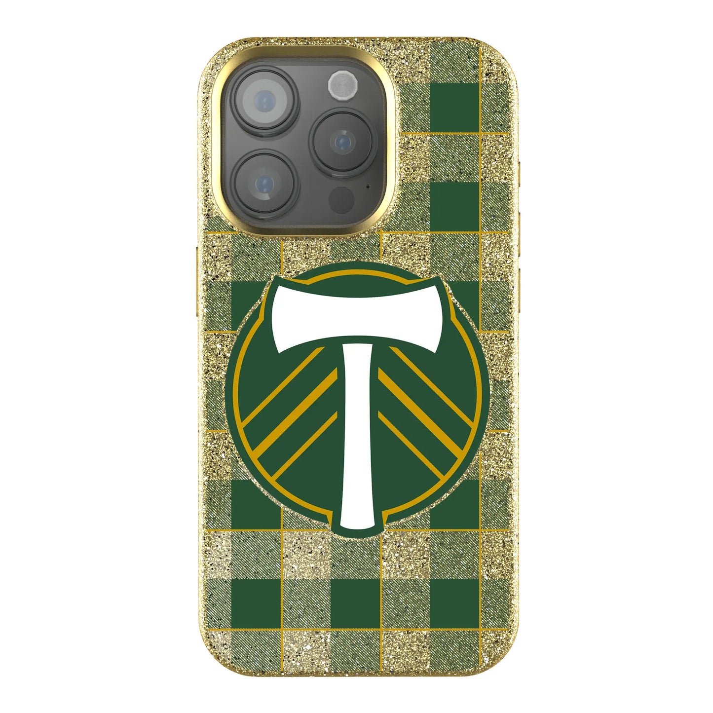 Portland Timbers Plaid Bling Phone Case for Apple iPhone