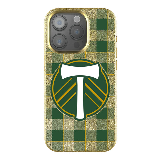 Portland Timbers Plaid Bling Phone Case for Apple iPhone
