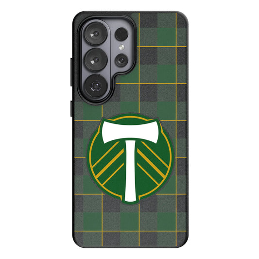 Portland Timbers Plaid MagSafe Compatible Phone Case for Samsung Galaxy