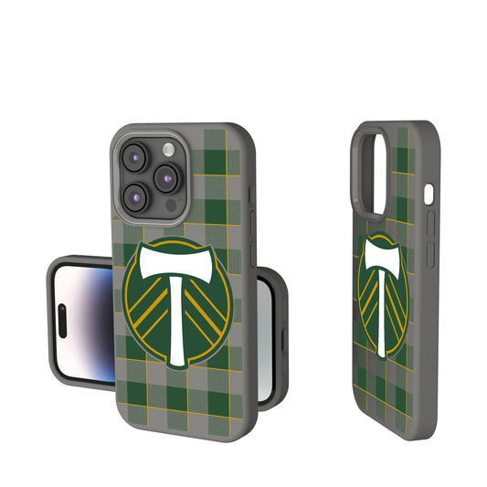 Portland Timbers Plaid Soft Touch Phone Case for Apple iPhone
