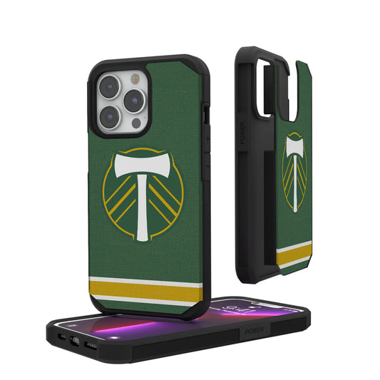 Portland Timbers Stripe Rugged Phone Case for Apple iPhone
