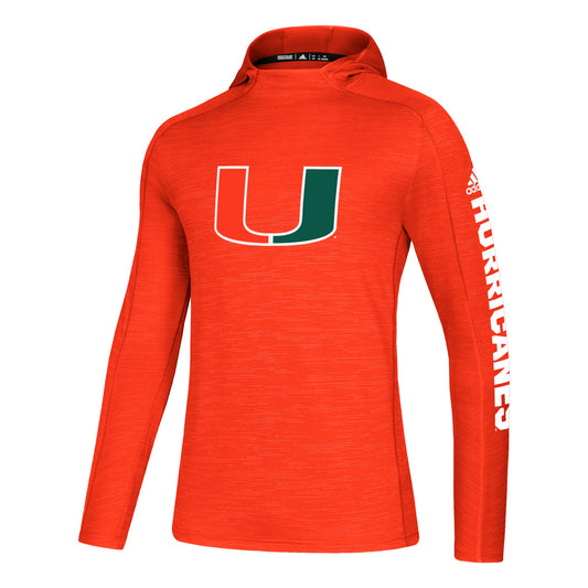 Miami Hurricanes adidas Game Mode Training Hoodie - Orange