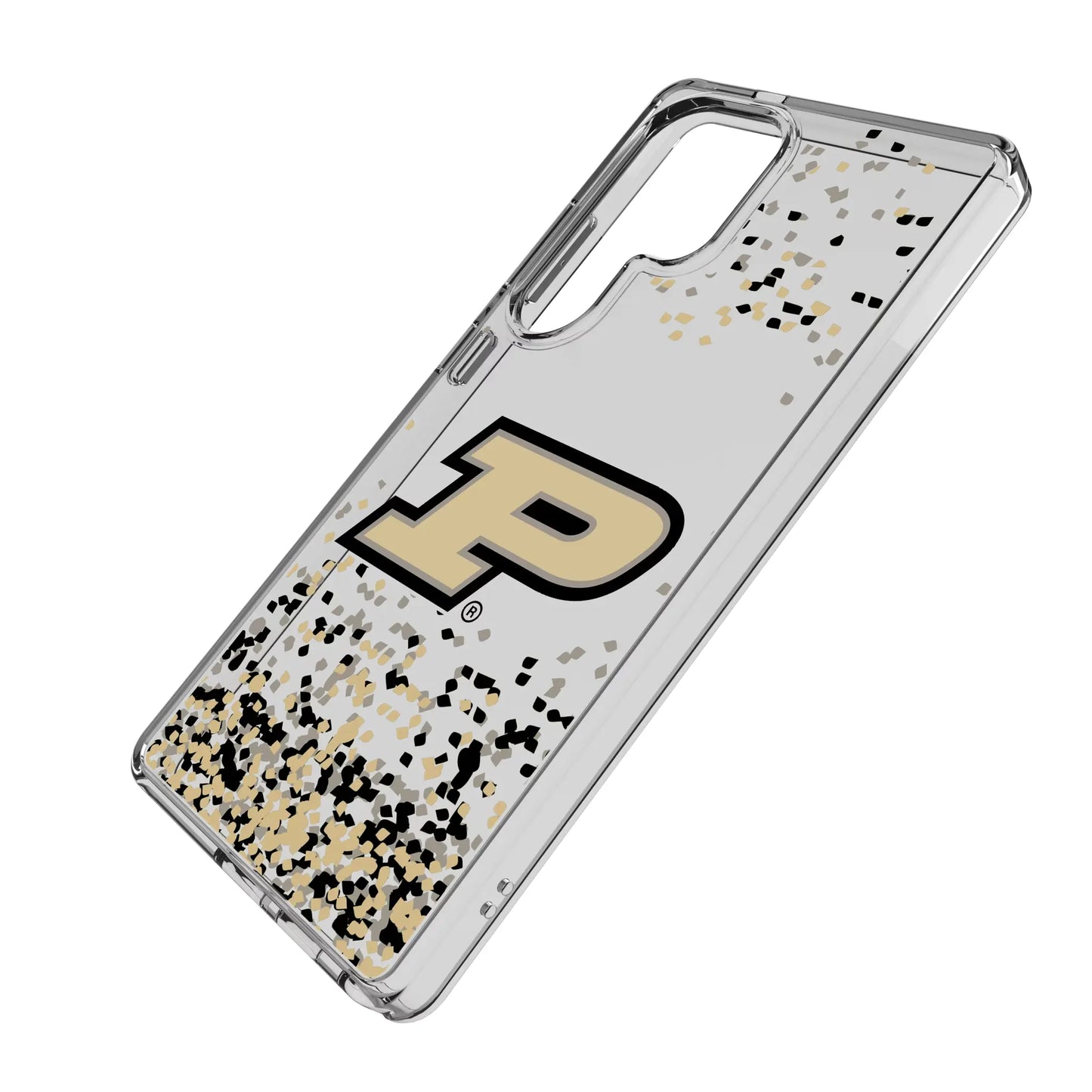 Purdue University Boilermakers Confetti Clear Phone Case for Samsung Galaxy