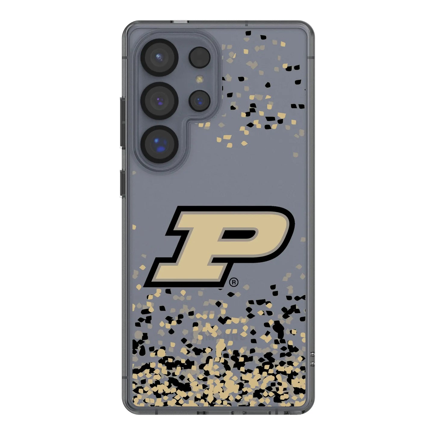Purdue University Boilermakers Confetti Clear Phone Case for Samsung Galaxy