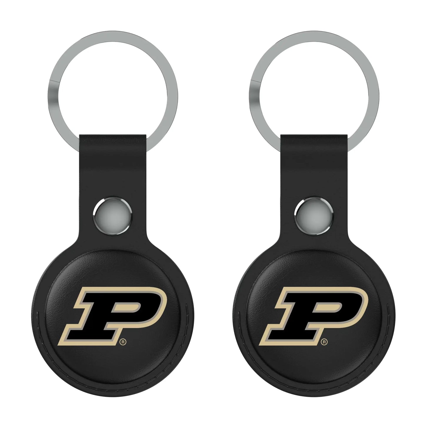 Purdue University Boilermakers Insignia Black Airtag Holder 2-Pack