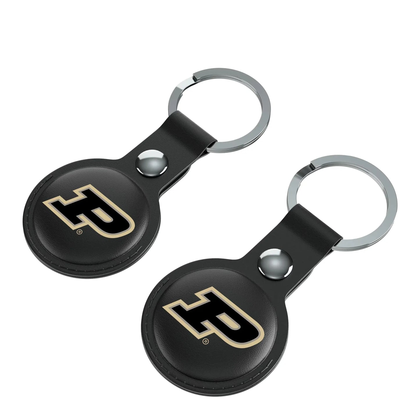 Purdue University Boilermakers Insignia Black Airtag Holder 2-Pack