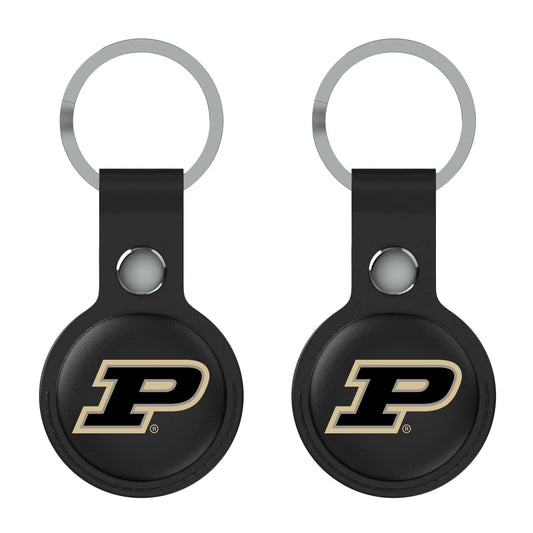 Purdue University Boilermakers Insignia Black Airtag Holder 2-Pack