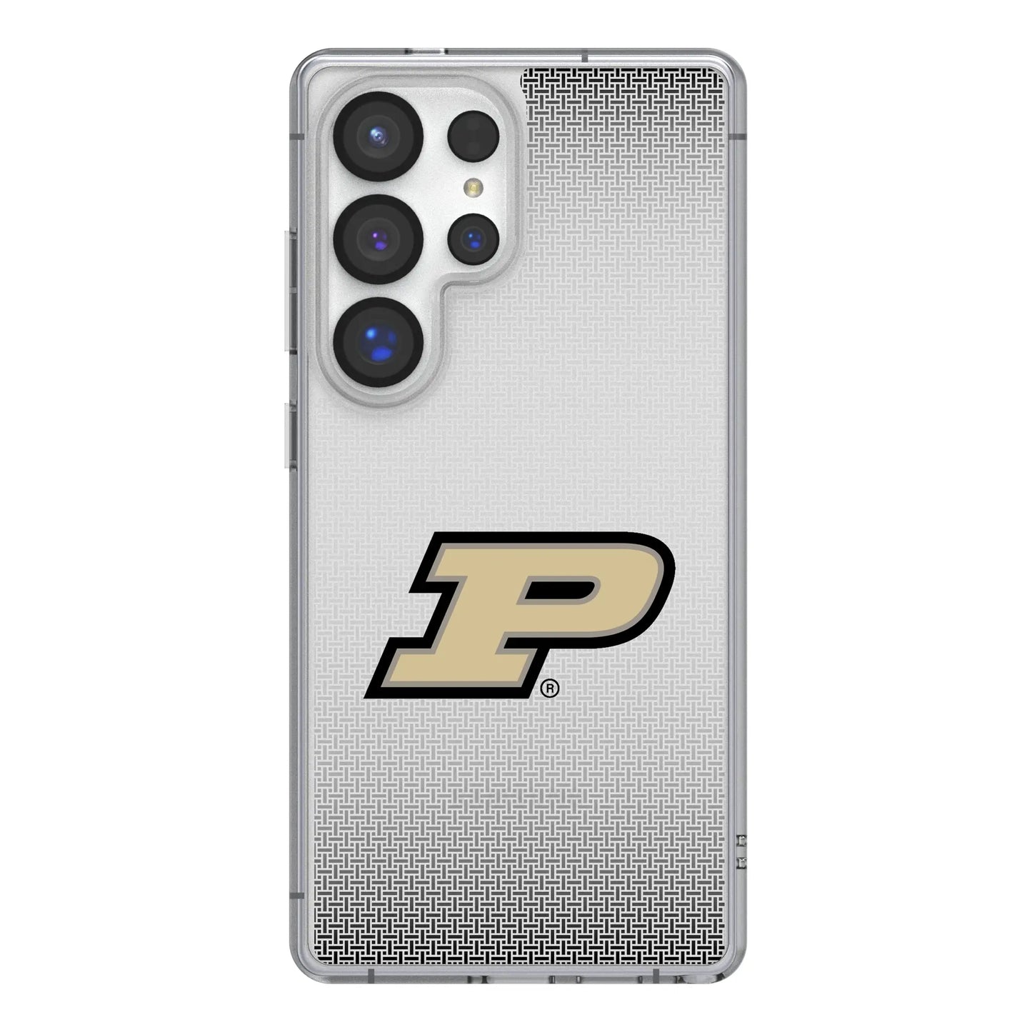 Purdue University Boilermakers Linen Clear Phone Case for Samsung Galaxy