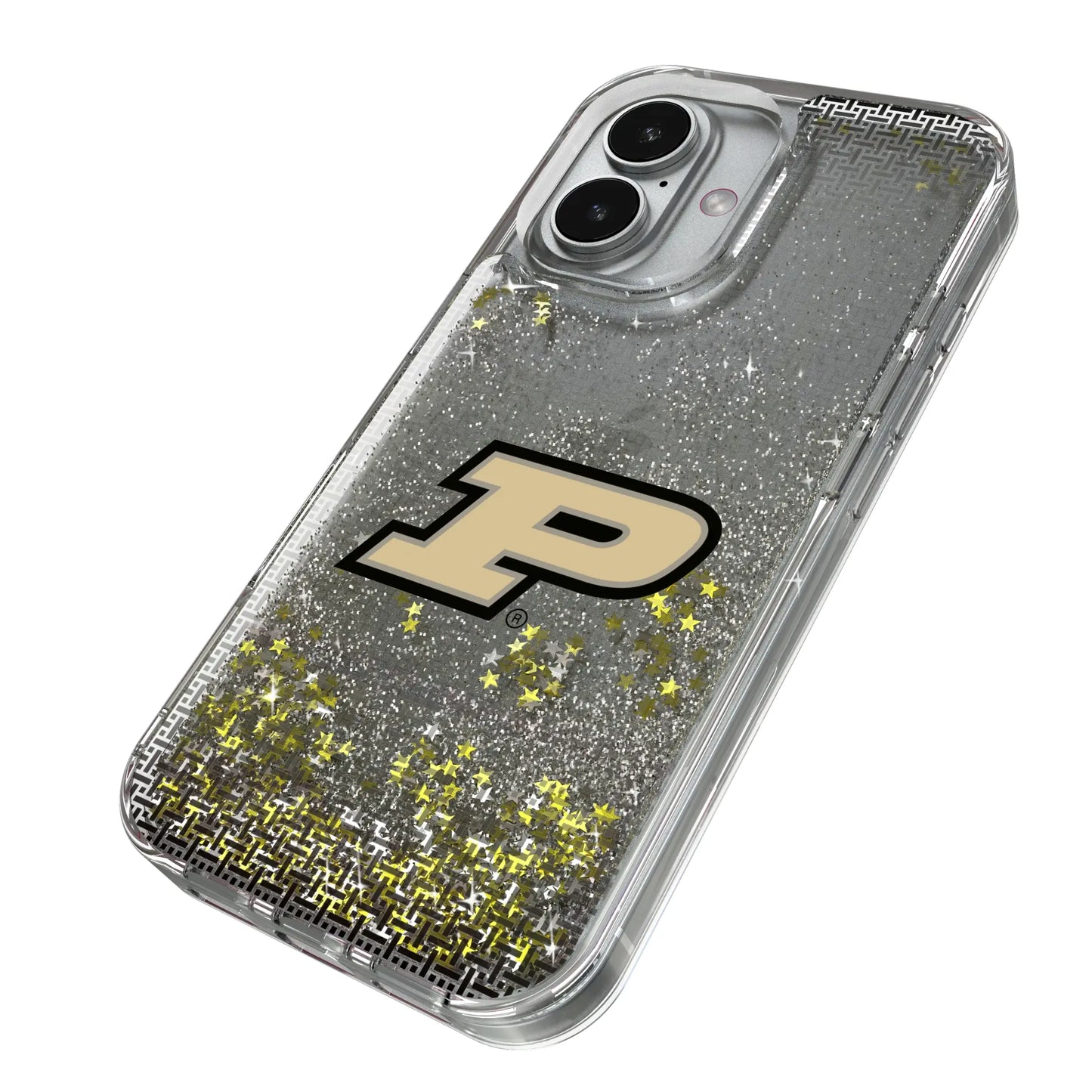 Purdue University Boilermakers Linen Glitter Phone Case for Apple iPhone