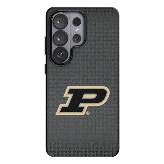 Purdue University Boilermakers Linen MagSafe Compatible Phone Case for Samsung Galaxy