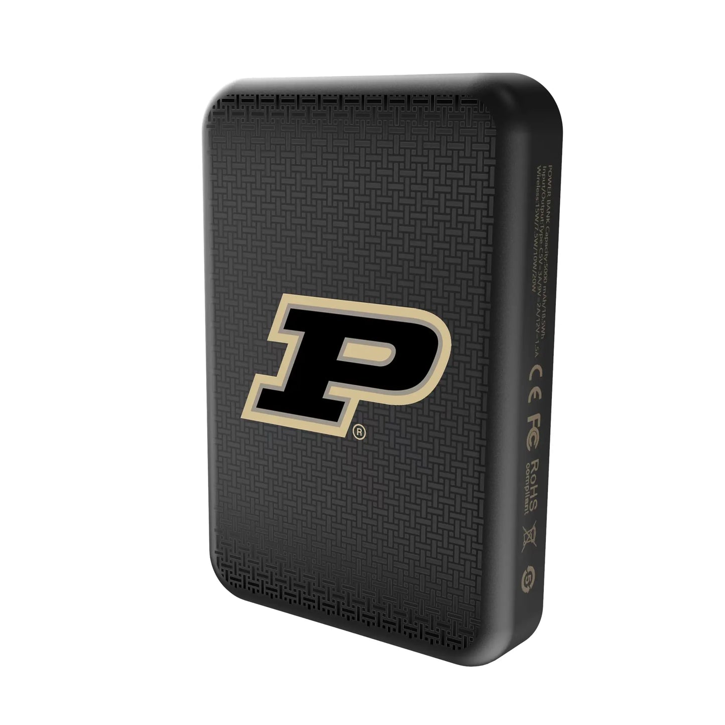 Purdue University Boilermakers Linen Wireless Mag Power Bank