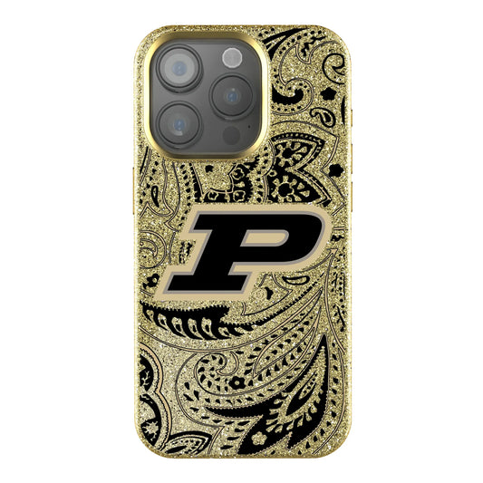 Purdue University Boilermakers Paisley Bling Phone Case for Apple iPhone