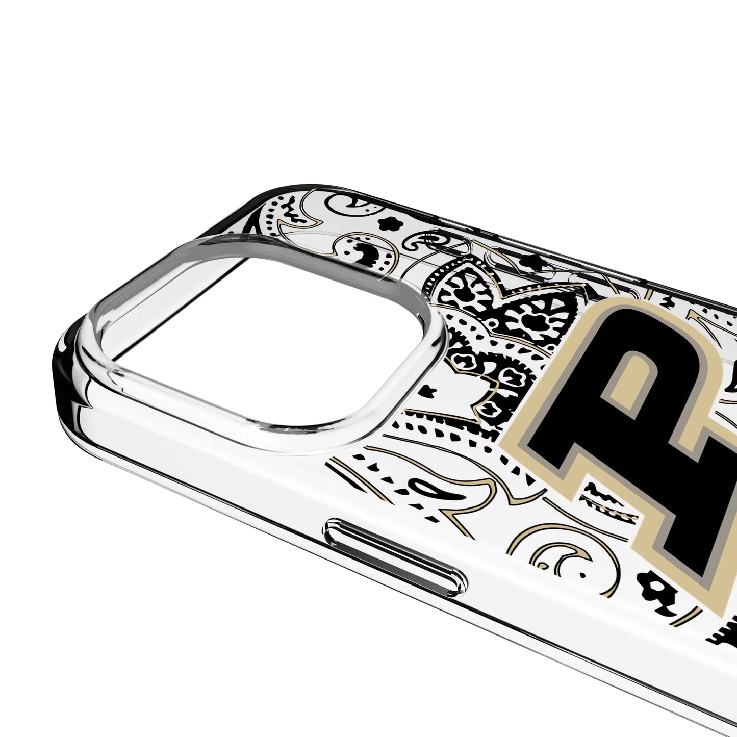 Purdue University Boilermakers Paisley Clear Phone Case for Apple iPhone